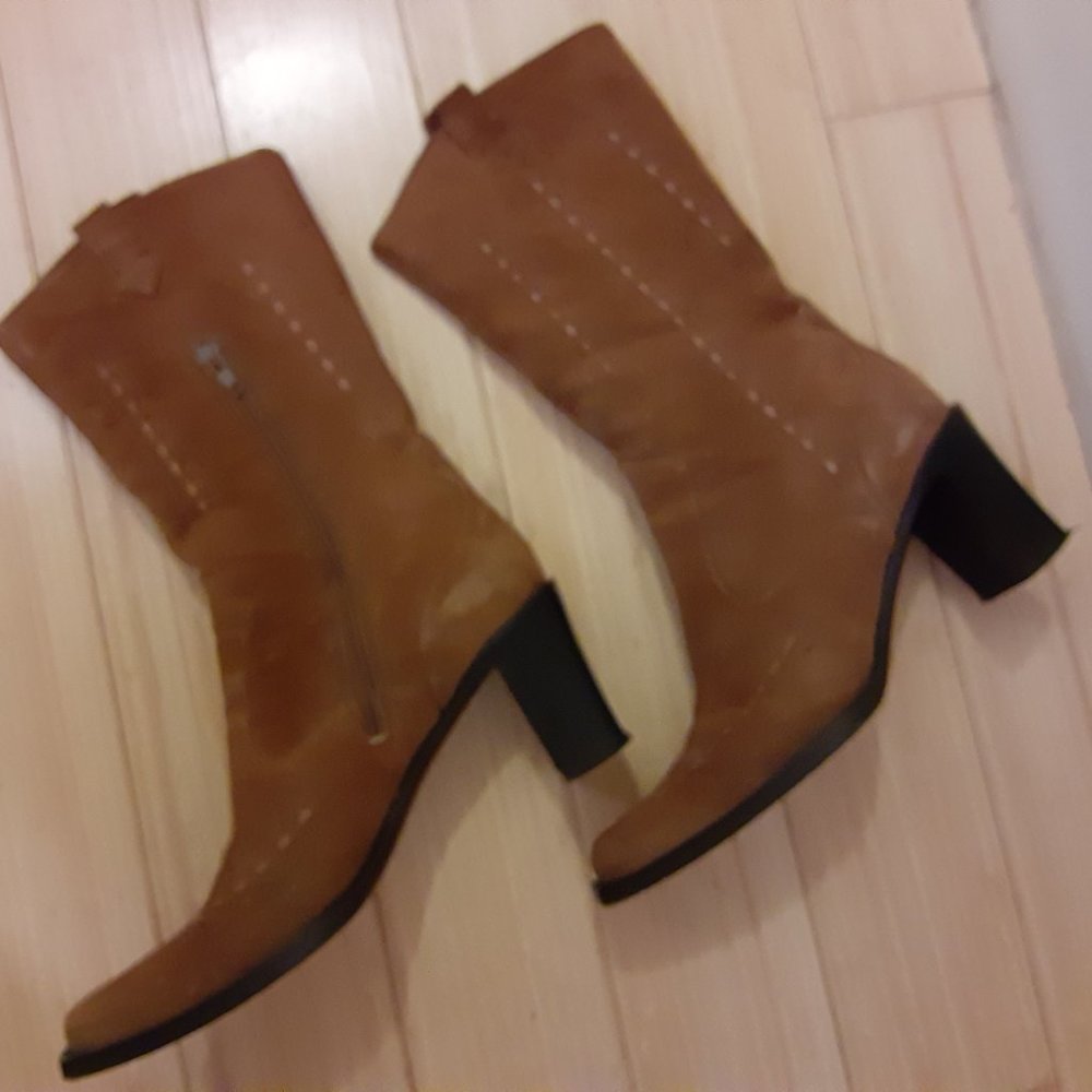 Rust Suede Boot - image 2